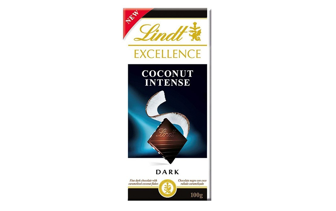 Lindt Excellence Coconut Intense Dark Chocolate   Box  100 grams